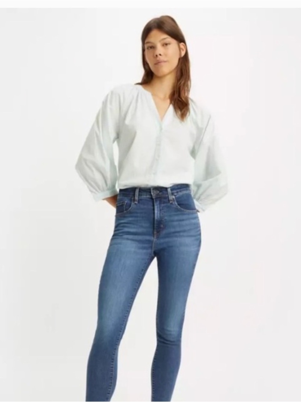 Levi's 721 High Rise Skinny - Size 29 - Medium Wash Denim Jeans